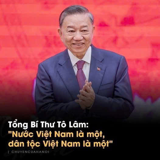 Bài viết của Tổng Bí thư Tô Lâm: "Nước Việt Nam là một, dân tộc Việt Nam là một"