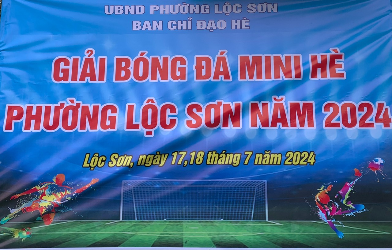 Giải bóng đá Mini phường Lộc Sơn năm 2024