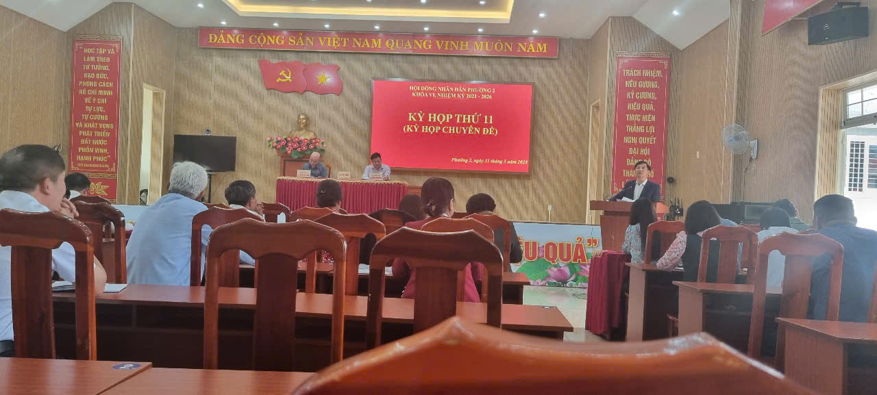 HĐND phường 2 họp kỳ họp thứ 11